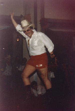 Bri as a Country Jock.  KAJA San Antonio 1981