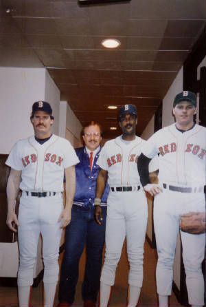 Bri and the Cardboard Red Sox WZOU 1987 