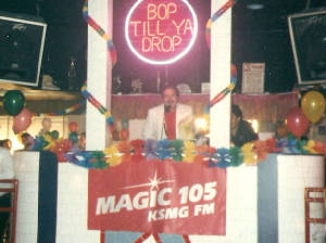 Bri car giveaway at a San Antonio Niteclub 1987